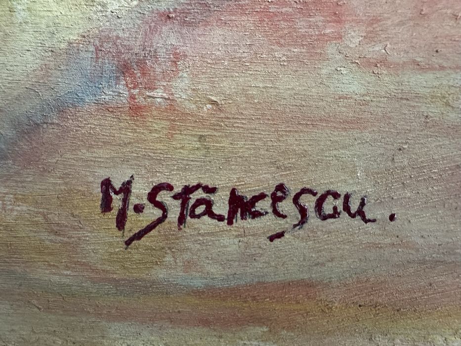 Elena Müller-Stăncescu-"Garofițe", pictură în ulei