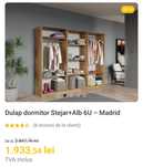 Dulap dormitor stejar + Alb 6U Madrid