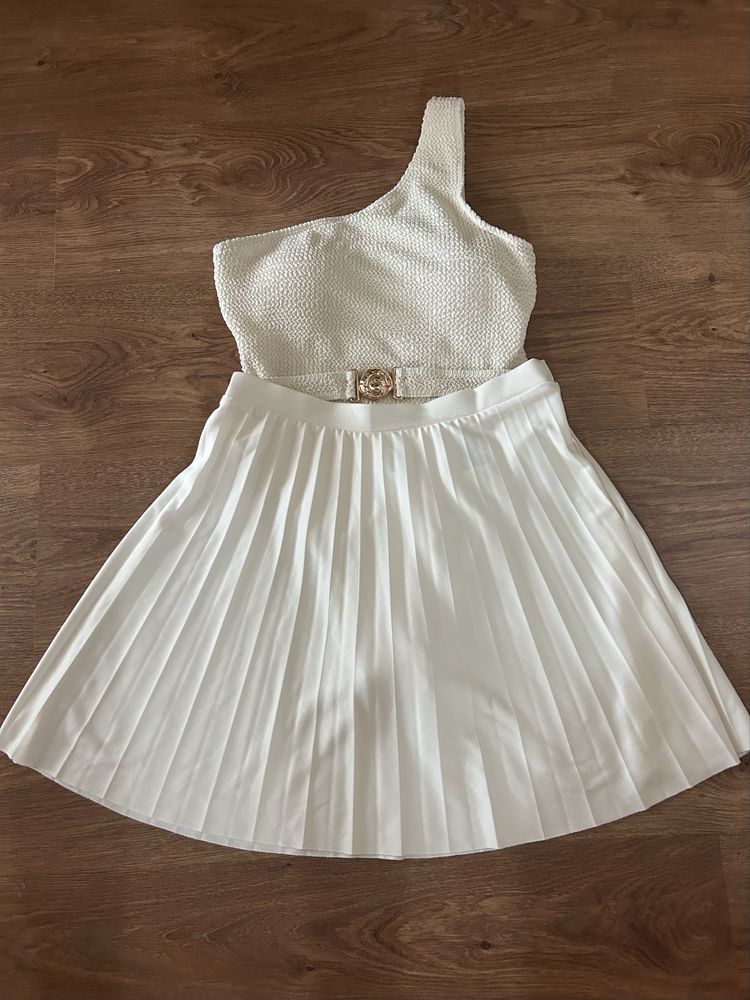 Зара zara mango бяла рокля hm