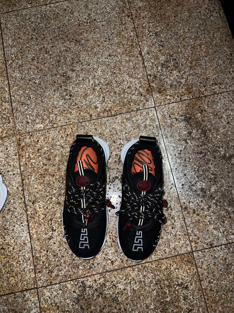 Versace Chain Reaction Alb Negru