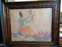 Tablou original Ghelman Lazar - Florareasa, pastel, semnat