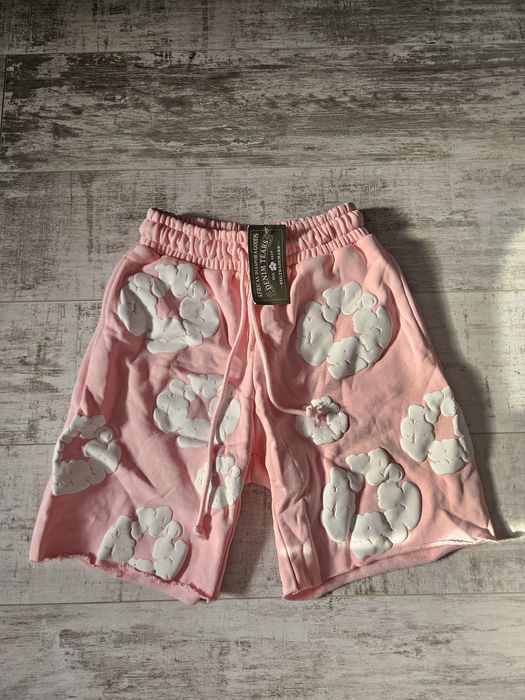 Pantaloni scurti denim tears