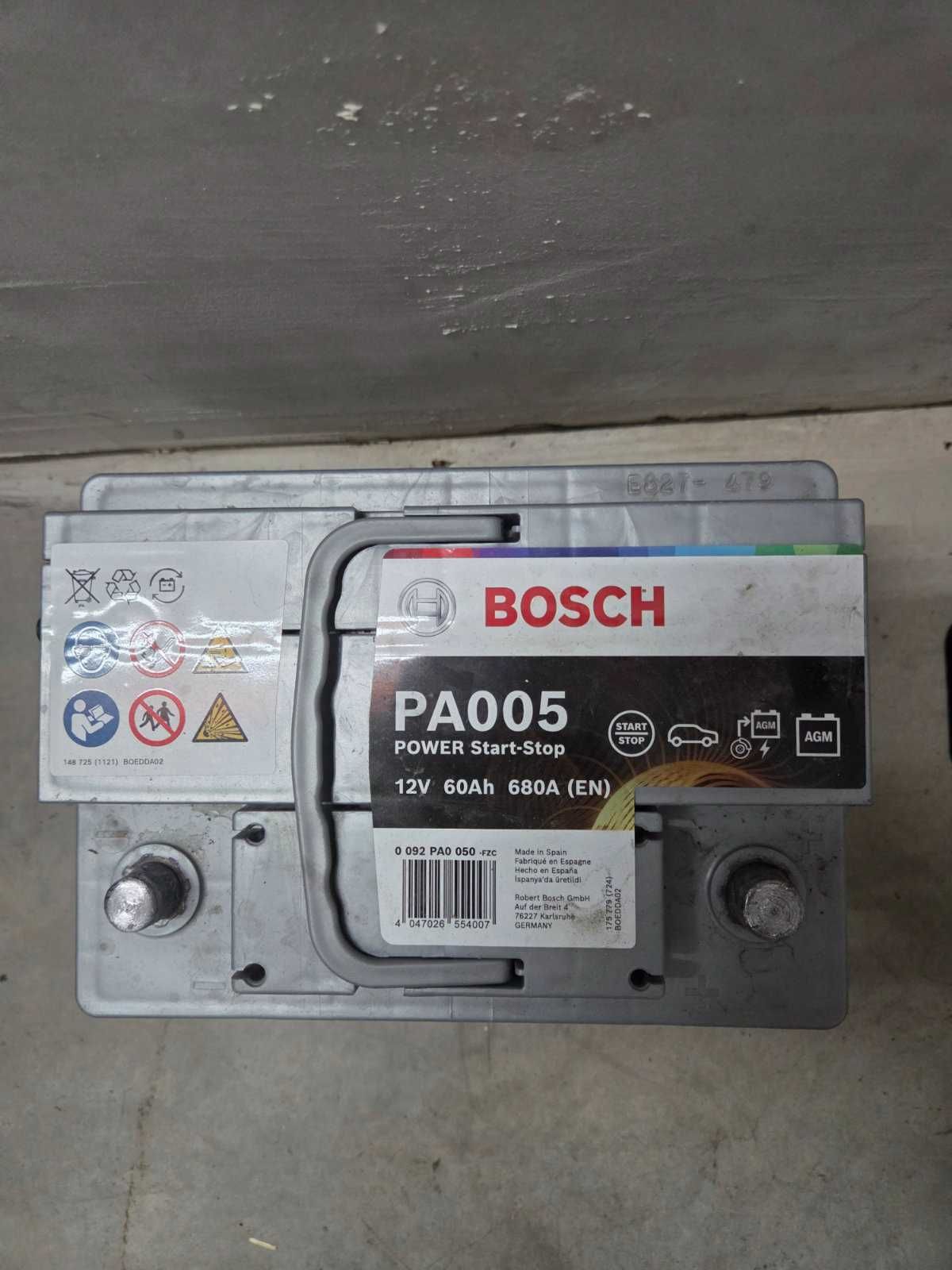 Продавам акумулатор на BOSCH  60 ампера не използван