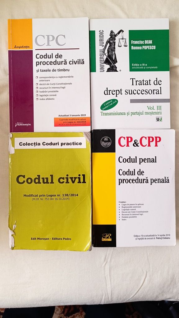 Vând manuale, cărți, admitere, facultate drept