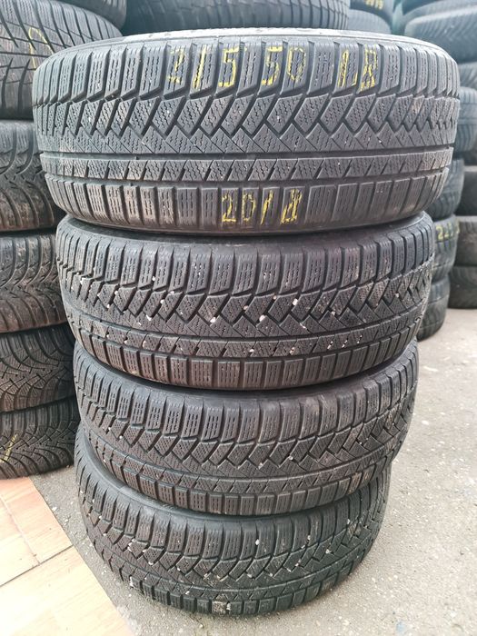 215/50/18" 4 buc CONTINENTAL dot 2018.anv M+S Iarnă.Impecabile.