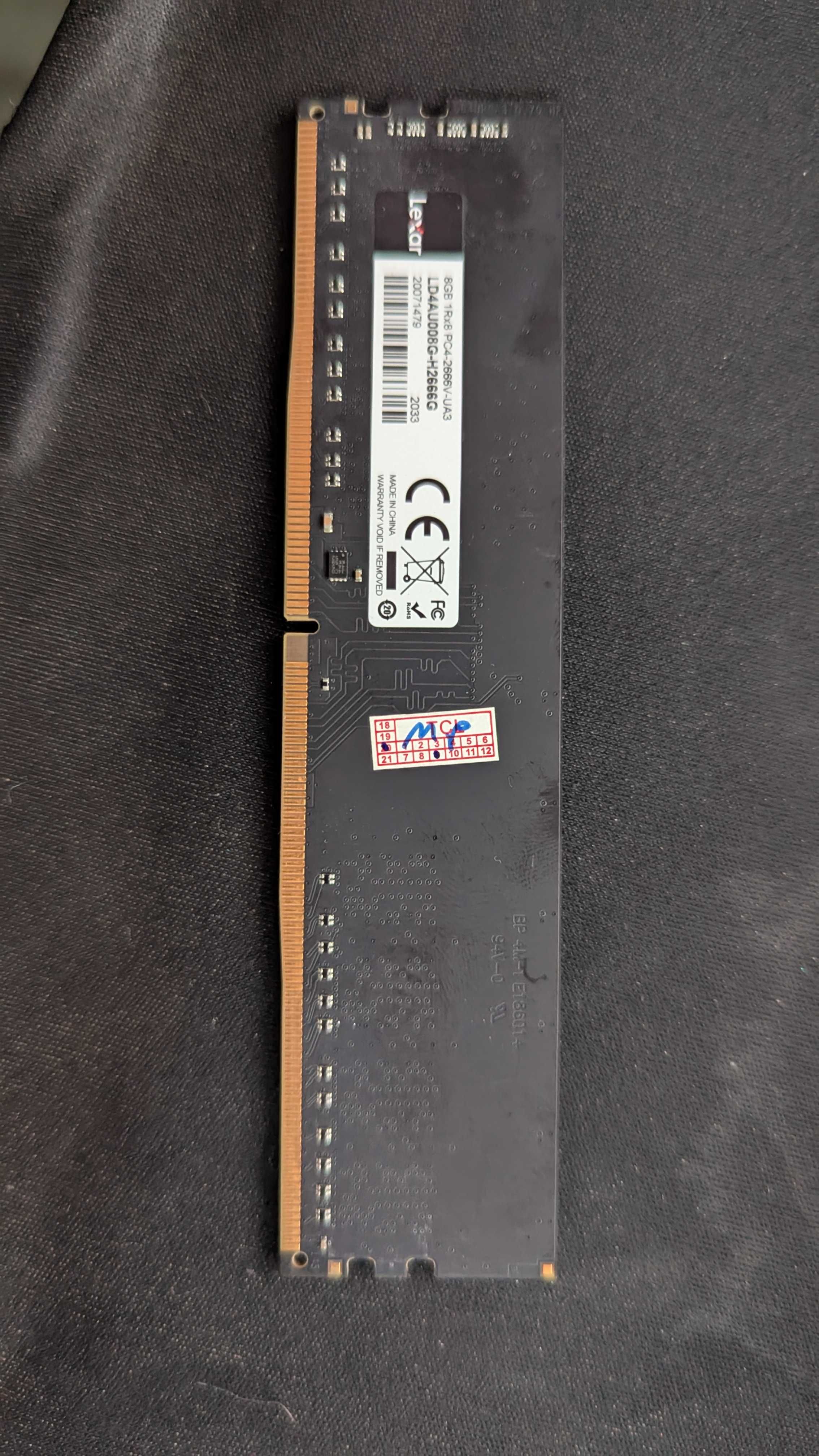 ОЗУ DDR4 8GB 2666Mhz Lexar