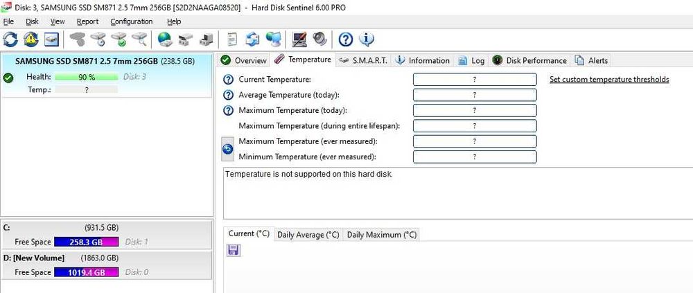 Solid State Drive (SSD) Samsung 256GB MLC SATA 6Gbps 2.5" MZ-7KN256D