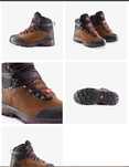 Bocanci Dama - Forclaz MT100 Leather Wide Brown Women, mărimea 37