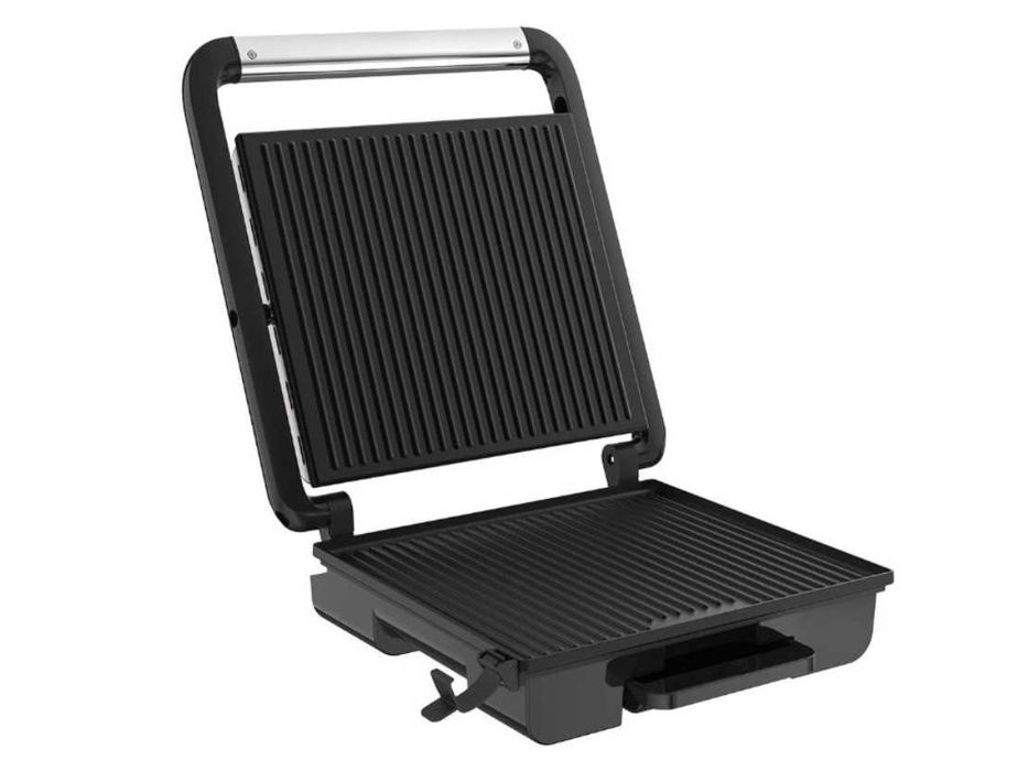 Gratar electric Tefal  Inicio Adjust, antiaderent,cu nervuri, argintiu