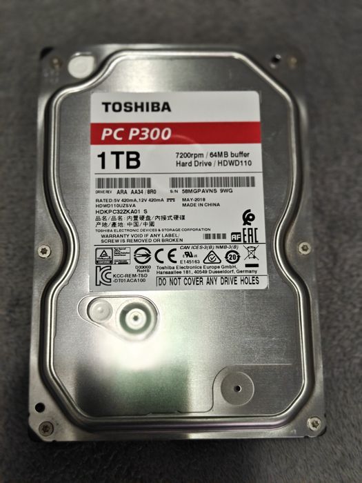 Hard disk Toshiba P300 1 tb