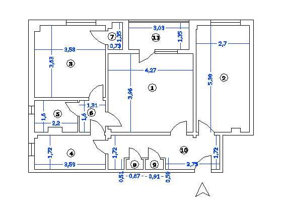 apartament cu 3 camere, policlinica, de vanzare
