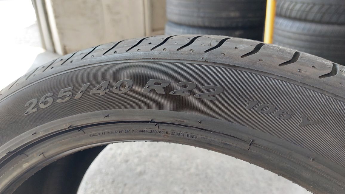 Нова Лятна гума 265/40/22 Pirelli P Zero 1 брой 22 цола