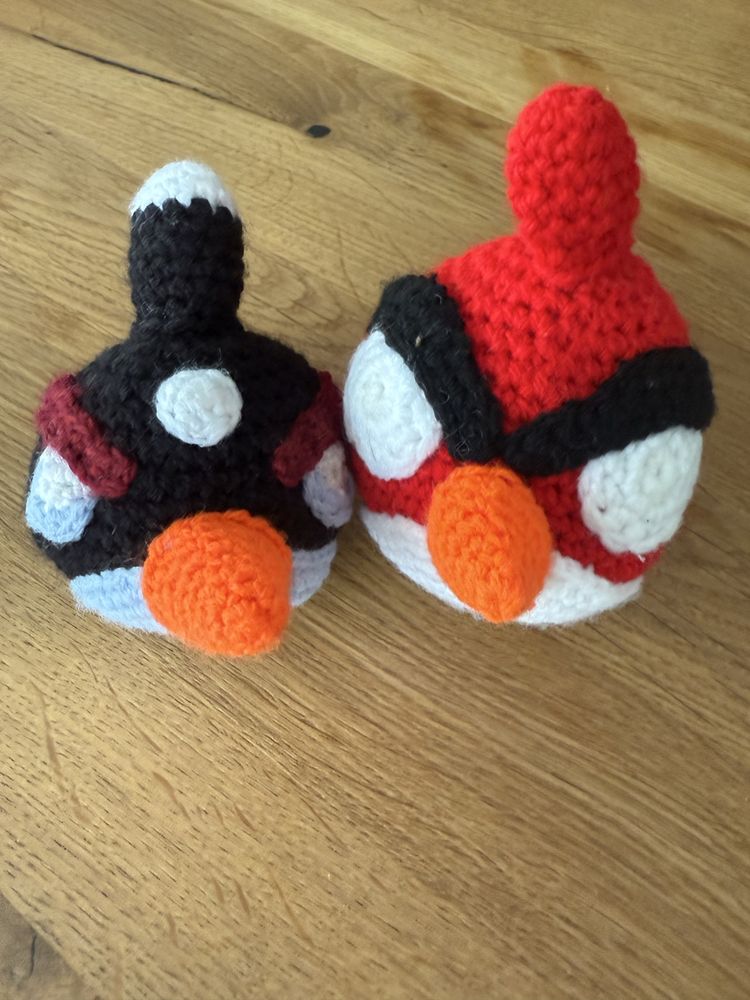 Плетени играчки Angry birds , комолект