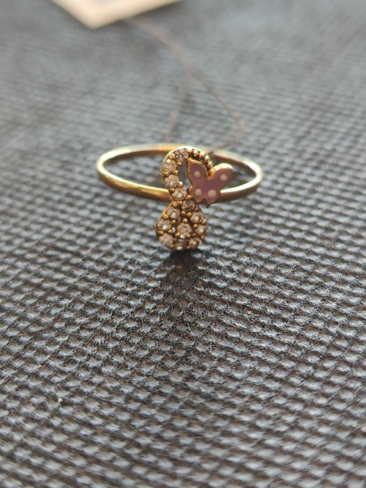 Златен детски пръстен 0.8гр-14к