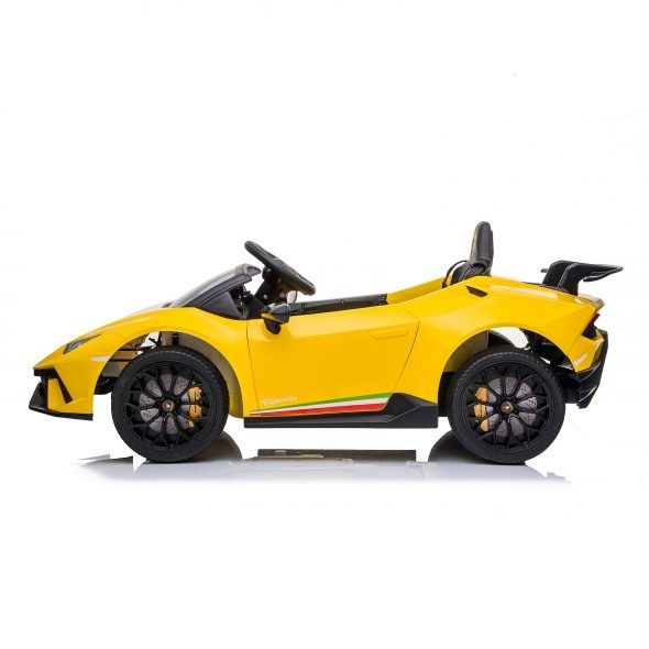 Лицензирана електрическа кола Lamborghini Huracan жълта