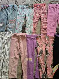 Lot pantaloni si colanti fetite 98cm 2-3ani stare f buna