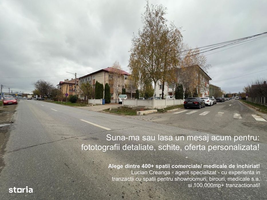 Spatii farmacie, cabinete, de la 55mp la 250mp, centru Miroslava