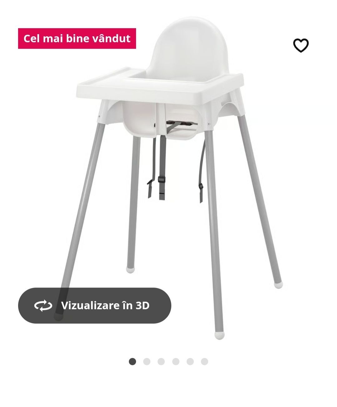 Scaun masa înalt Antilop Ikea