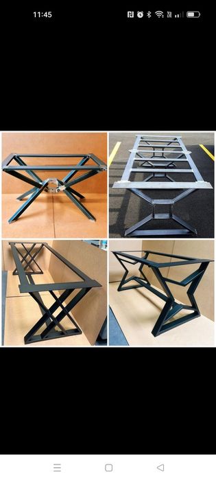 masa din metal/cadru metalic