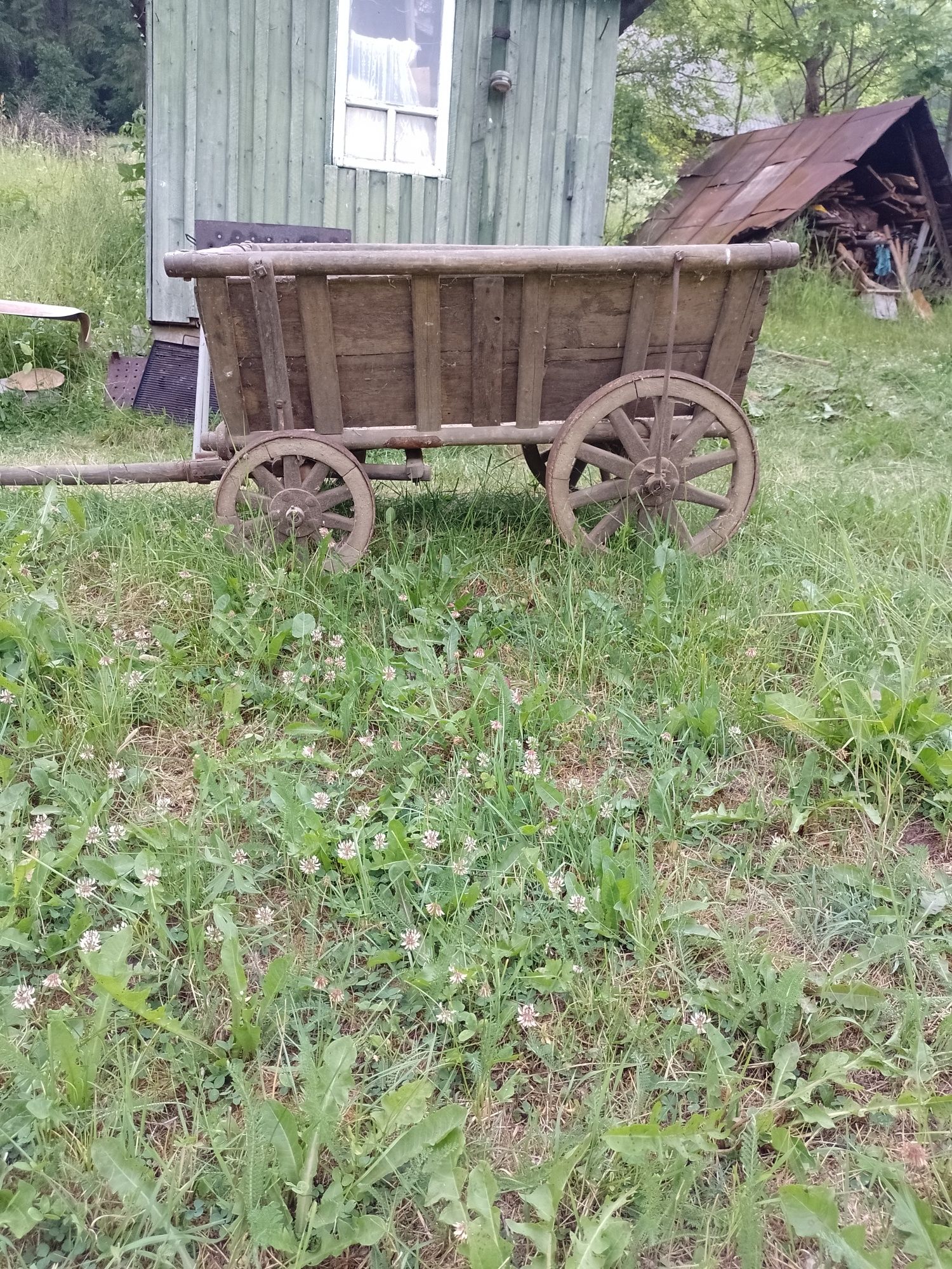 Căruța miniatura lemn