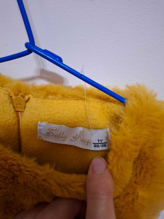 Rochiță iarnă bebe 9 luni aspect blană