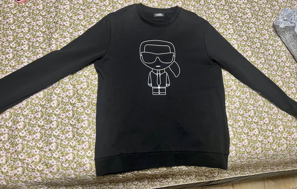 Черна мъжка блуза Karal Lagerfeld