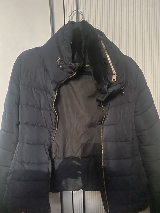 Зимно тъмно синьо яке Zara