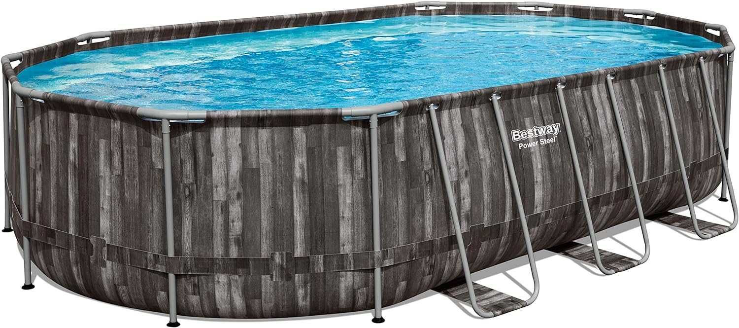 Басейн Bestway Steel Comfort Jet Series Oval Pool Set 610 x366x122