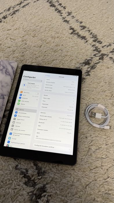 iPad 7th gen 128gb + cablu încărcare/ husă