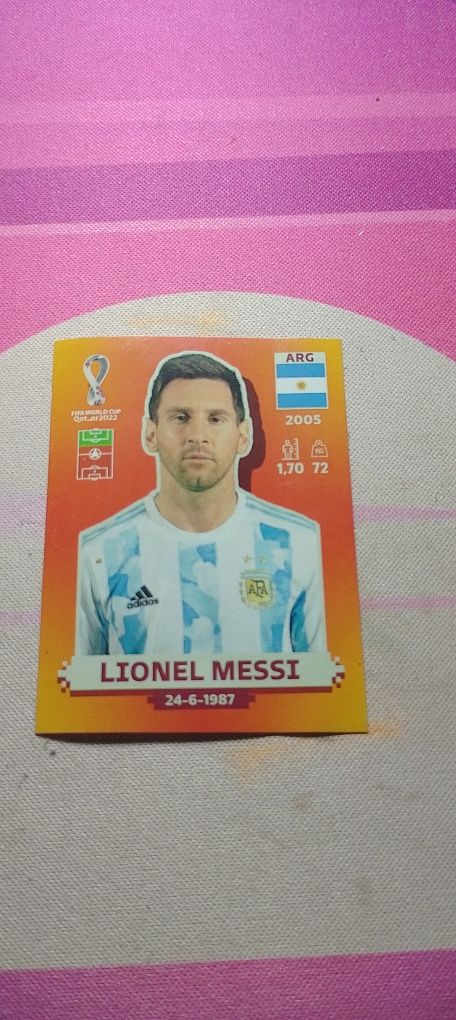 Cartonaș Pannini Messi