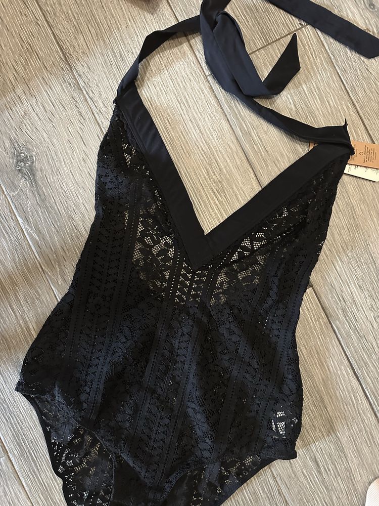 Etam bodysuit black lace