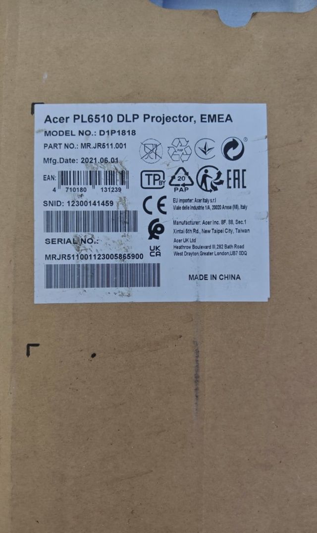Лазерен проектор Acer PL6510 DPL