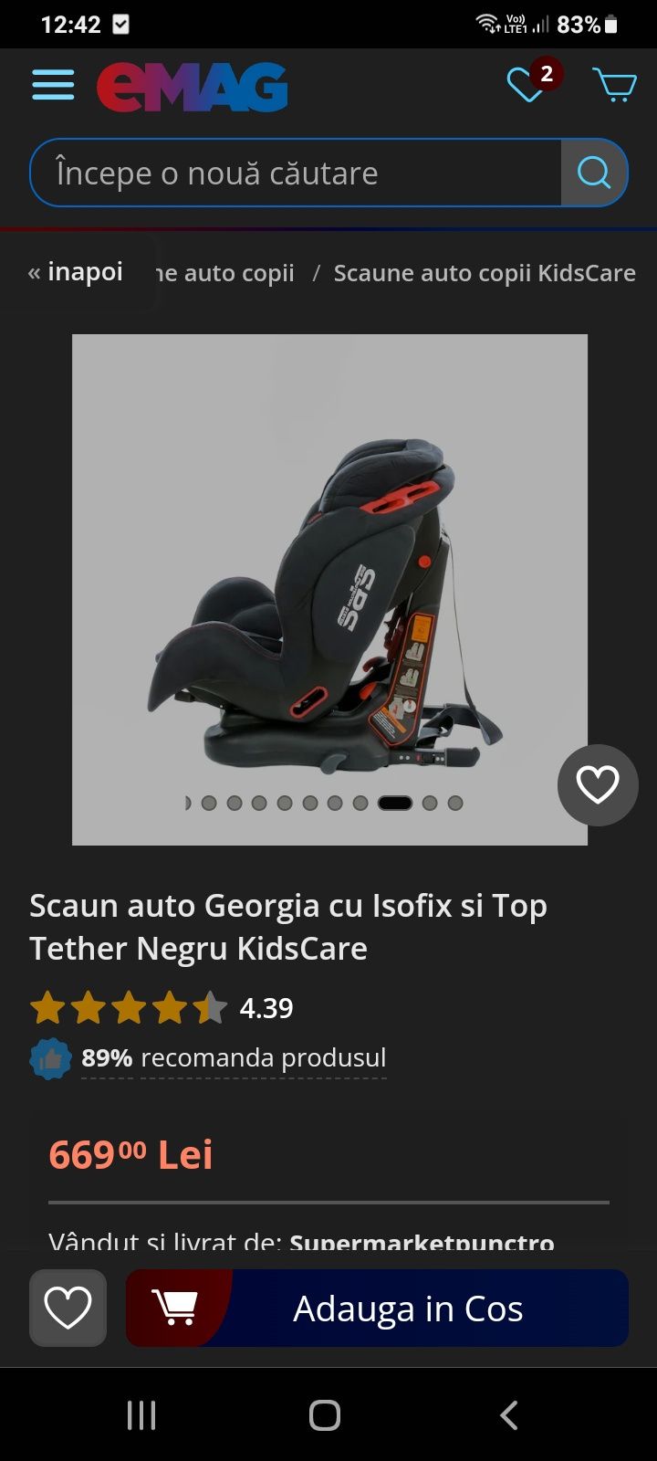 Scaun   auto  georgia