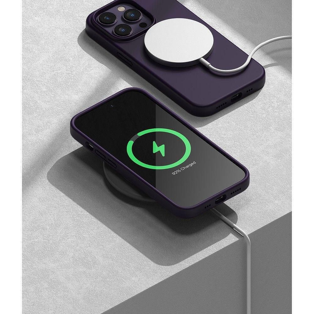 Кейс ringke silicone за iphone 14 pro max purple