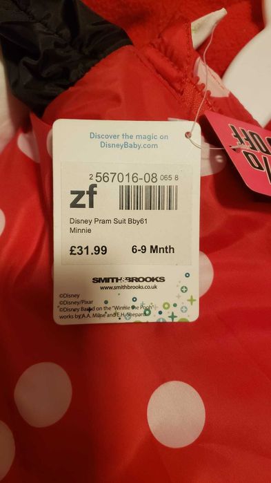 Vand salopeta de iarna pentru bebelusi 6-9 luni - costum Minnie Mouse