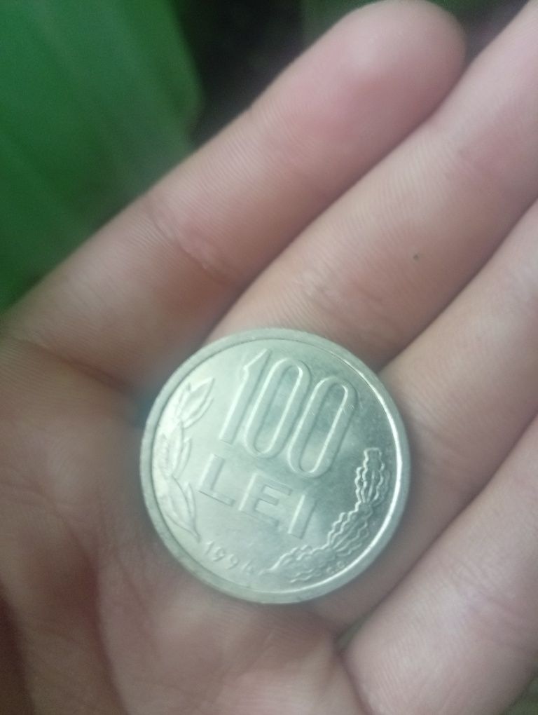 Vând monedă de 100 de lei din ani 1991 Mihai Viteazu. Foarte Rară
