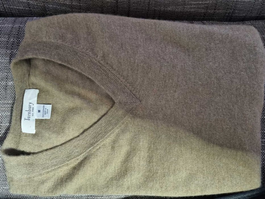 Мъжки кашмирен пуловер без ръкави, размер М