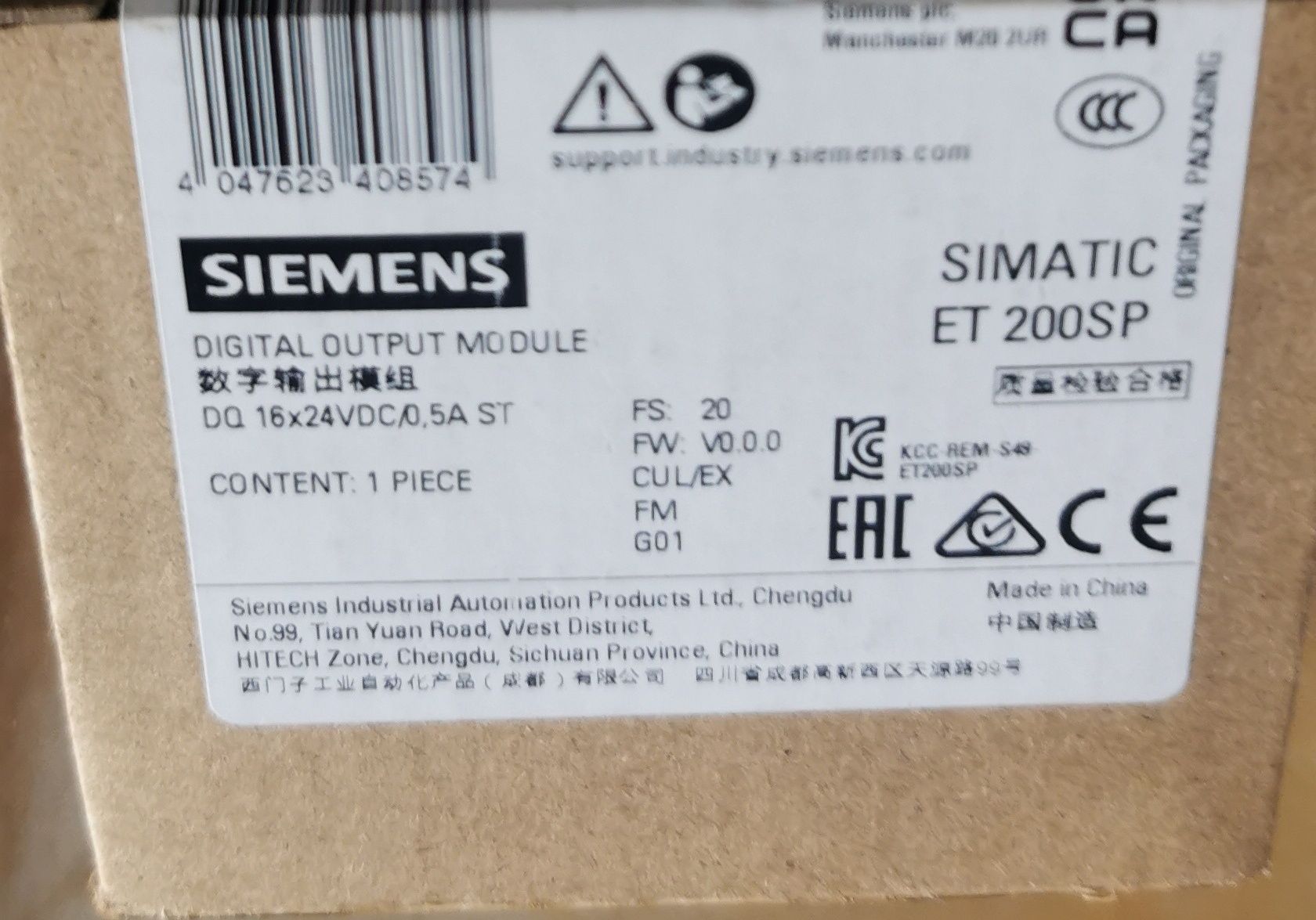 Module Siemens DI/DQ ET200SP