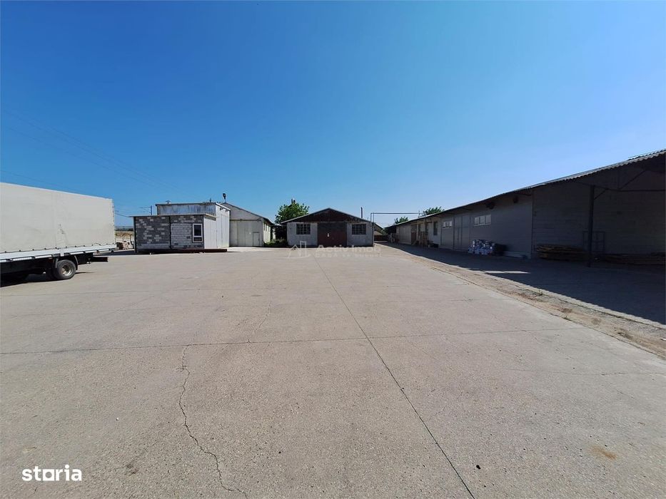 Proprietate industriala – teren 4.150 mp + 3 hale renovate – zona acce
