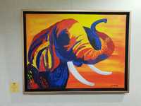 Tablou acril - The Elephant 80 x 60 cm