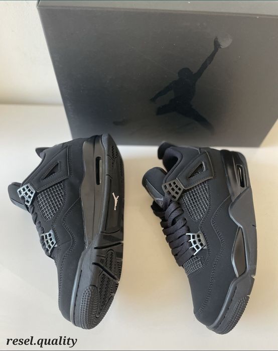 Jordan 4 Black Cat 41,Negru , Noi in Cutie