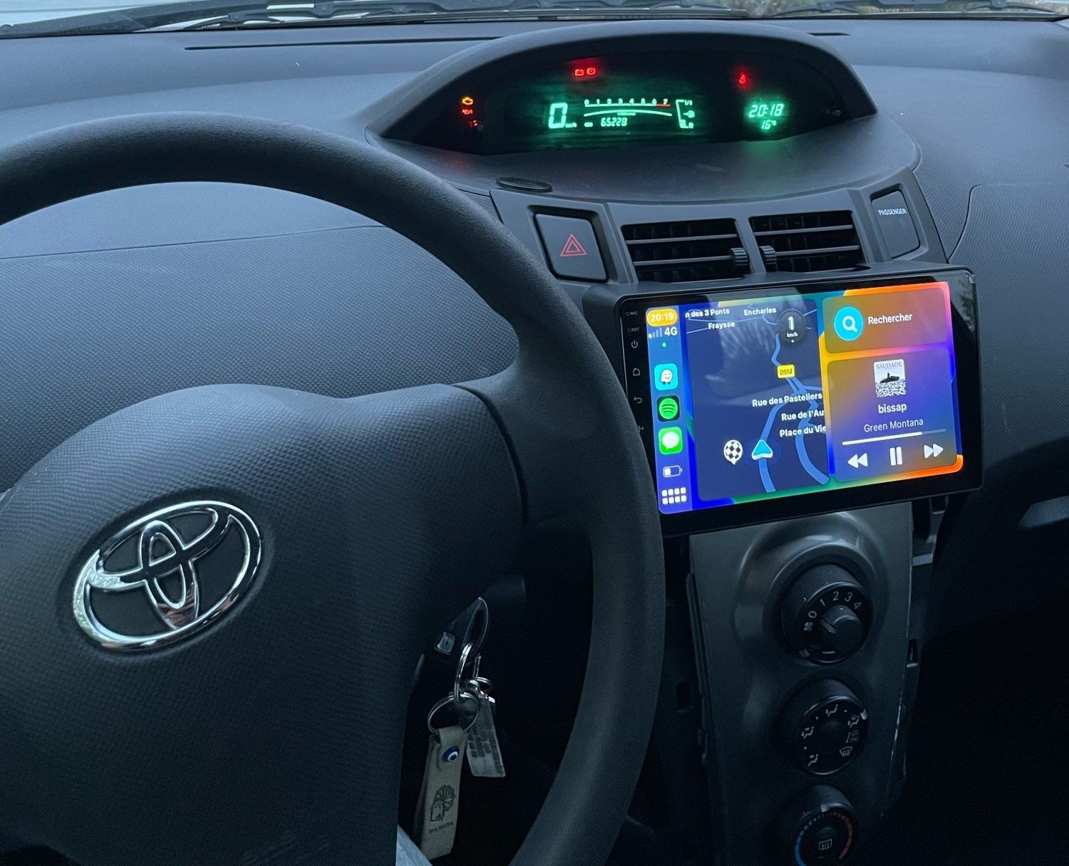 Toyota Yaris мултимедия Android GPS Навигация