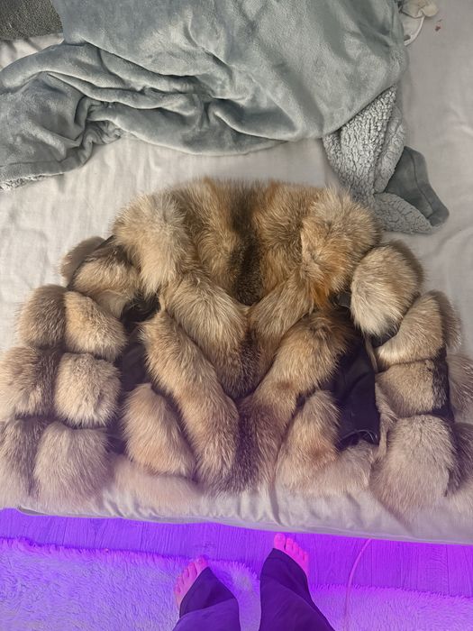 blana naturala vulpe canadiana