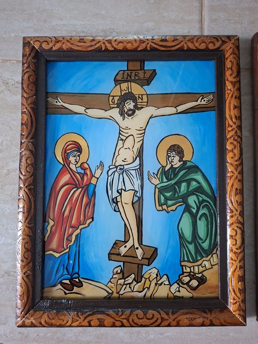 Icoane pictate pe sticla (si la comanda)