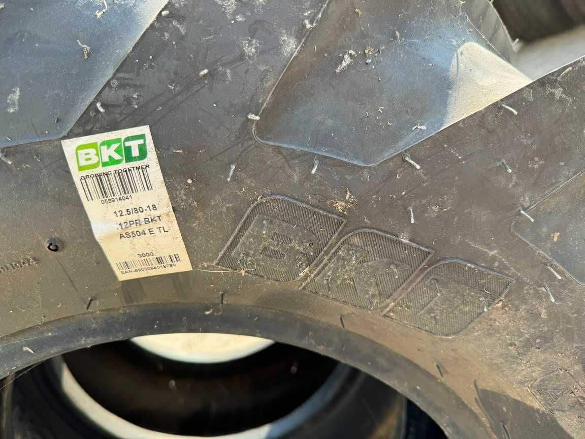 Anvelope noi cu livrare rapida 12.5/80-18 marca BKT cu 12 pliuri