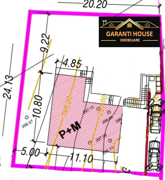 Grosi, teren intravilan, 536 mp teren, proiect casa, 22 500€