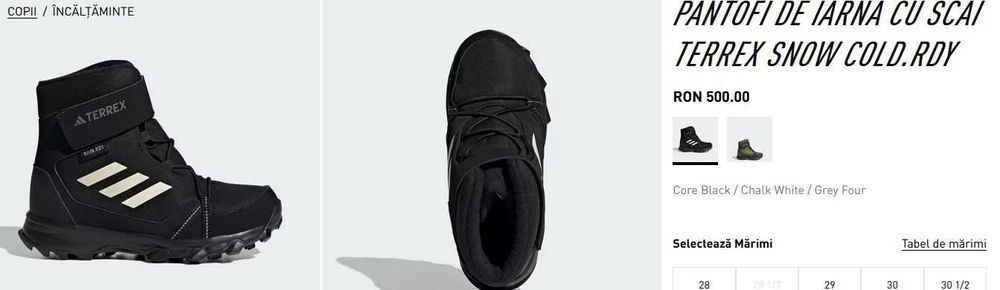 Ghete ADIDAS Terrex Snow Rain.RDY marime 38