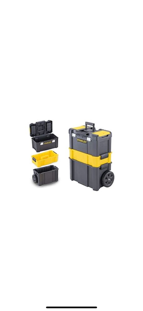 Trusa scule stanley essential cu roti