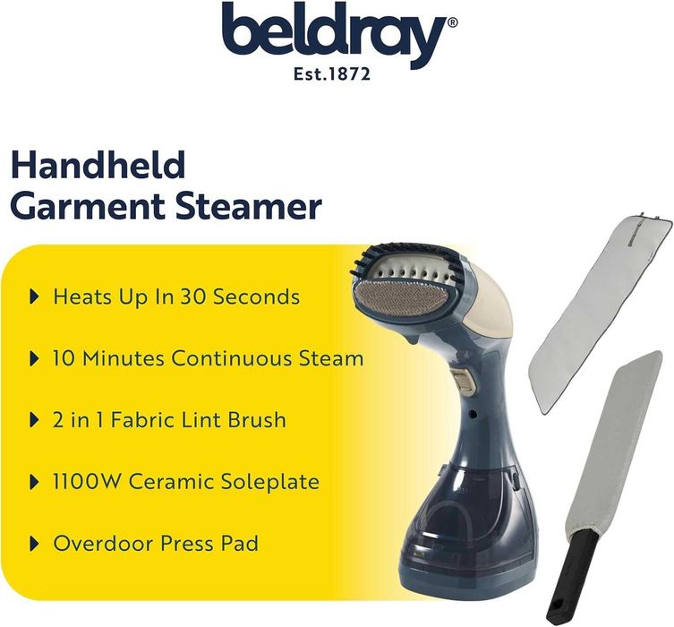 Ръчен паро генератор за дрехи,керамичен, 10 мин пара Titanium серия