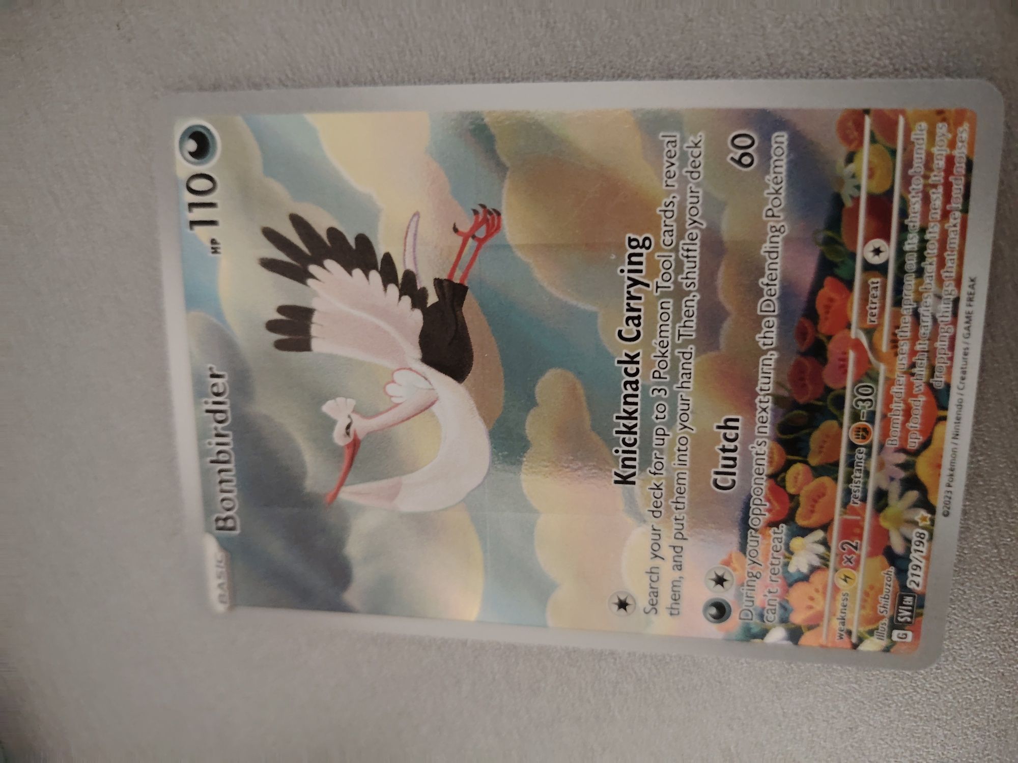 Pokemon card (bombirdier)
